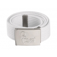 CXS JUROK belt, white, 3,5 cm, 125 cm, textile buckle with CXS logo