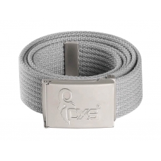 CXS KARUK belt, grey, 3,5 cm, textile, buckle with CXS logo