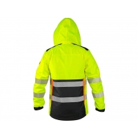 CXS BENSON, warning jacket, insulated, yellow-black