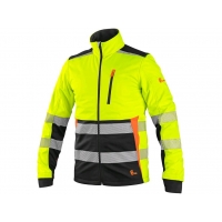 CXS BENSON, warning jacket, softshell, yellow-black