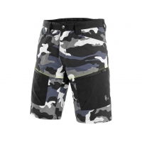 CXS DIXON shorts, men, grey and white (camouflage)