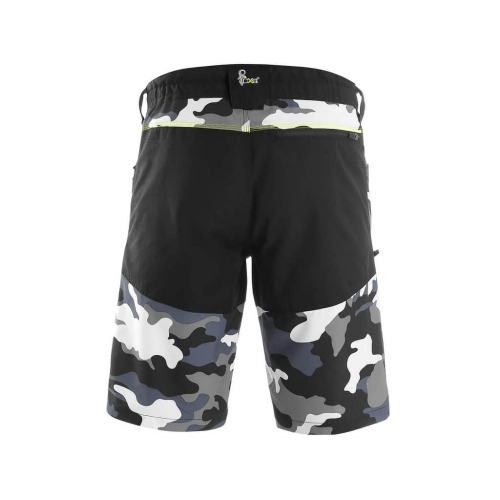 CXS DIXON shorts, men, grey and white (camouflage)