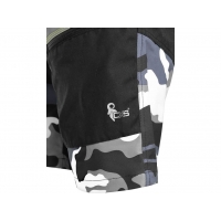 CXS DIXON shorts, men, grey and white (camouflage)