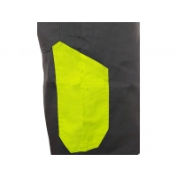 Shorts CXS PHOENIX ZEFYROS, men, grey-yellow