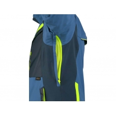 Blouse CXS NAOS, men's, blue-blue, HV yellow accessories
