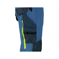 Nohavice CXS NAOS pánske, modro-modré, HV žlté doplnky