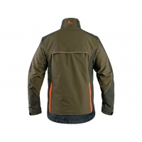Blouse CXS NAOS, men's, khaki-olive, HV orange accessories