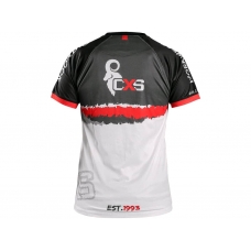 Tričko CXS SPORTY, krátky rukáv, šedo - červené