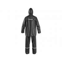 Oblek CXS PU, nepremokavý, antracitový