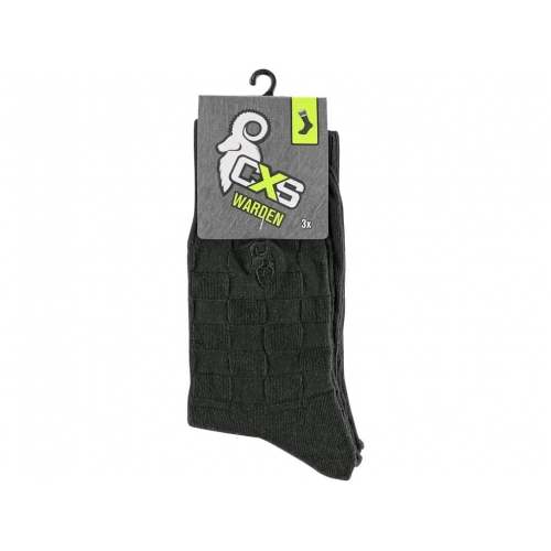 CXS WARDEN socks, black, 3 pairs