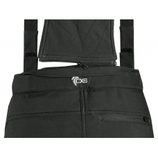 Nohavice CXS TRENTON, zimné softshell, pánske, čierne