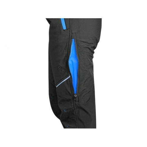 Nohavice CXS TRENTON, zimné softshell, pánske, čierno-modré