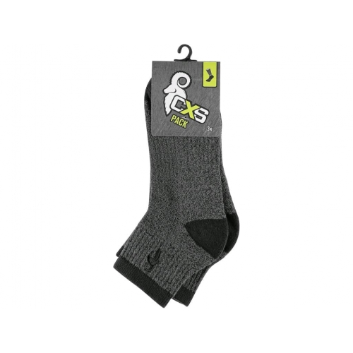 Ponožky CXS PACK II, tmavosivé, 3 páry