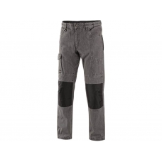 Nohavice jeans NIMES III, pánske, šedo-čierne