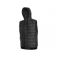 OVERLAND winter vest, men's, black