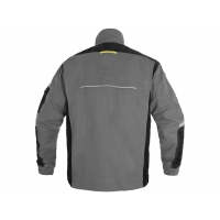 CXS STRETCH blouse, 170-176cm, men's, grey-black