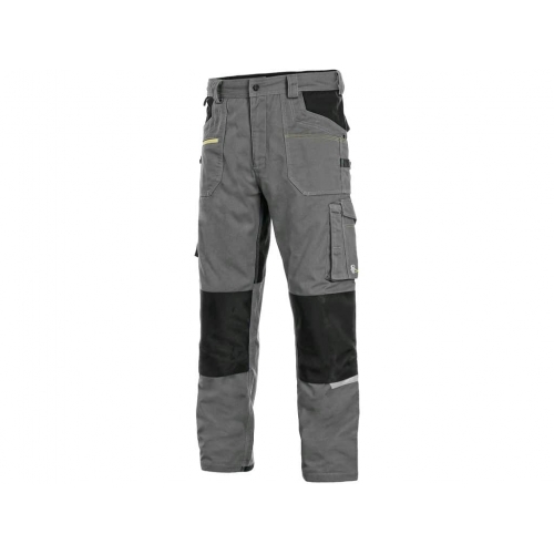 Pants CXS STRETCH, 170-176cm, men's, grey-black