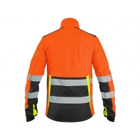 CXS BENSON, warning jacket, softshell, orange-black