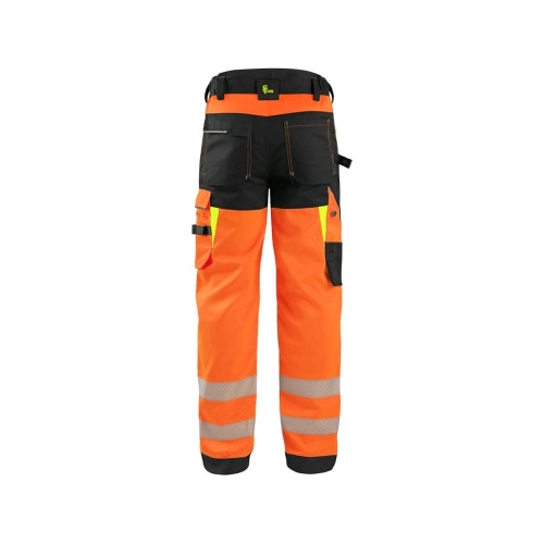 CXS BENSON warning trousers, men, orange-black