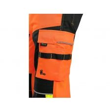 CXS BENSON warning trousers, men, orange-black