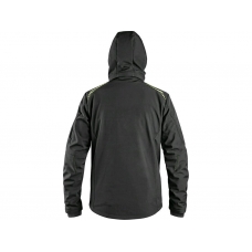 Bunda CXS NORFOLK, detská, čierna s HV žlto / oranžovými doplnkami