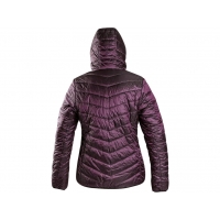 Bunda CXS OCEANIA, zimná, dámska, obojstranná, fialovo - čierna