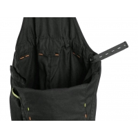 Children's gardening shoes CXS GARFIELD, black with HV yellow/orange accessories