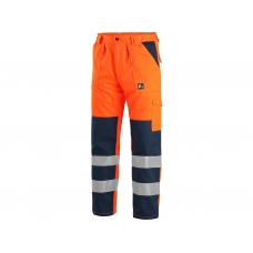 Nohavice CXS NORWICH, výstražné, 170-176cm, oranžovo-modré, veľ. 
