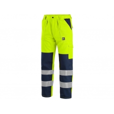 Nohavice CXS NORWICH, výstražné, 170-176cm, žlto-modré, veľ. 