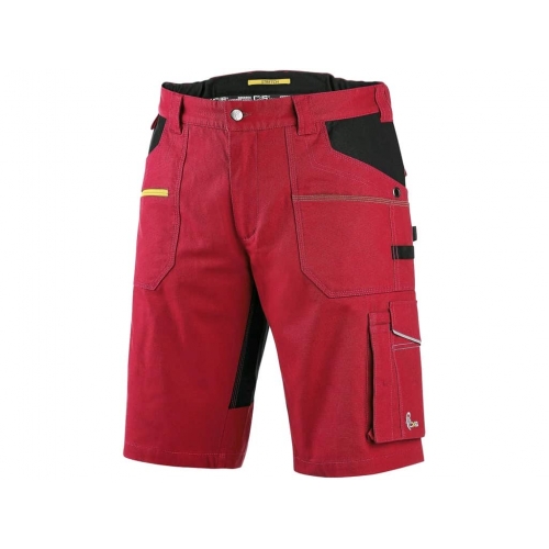 CXS STRETCH men's shorts, red and black