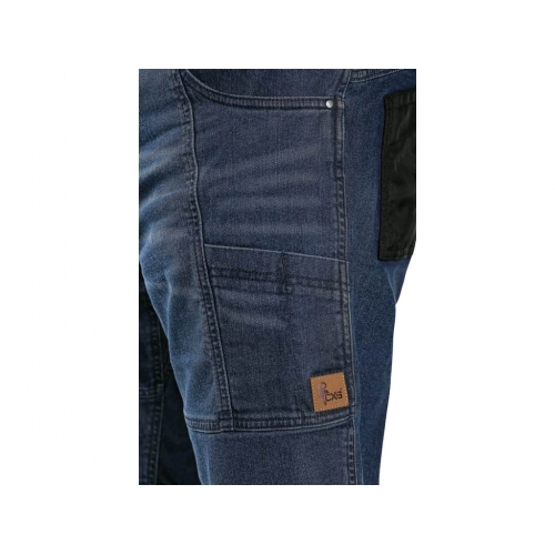 Kraťasy jeans CXS MURET, pánske, modro-čierne