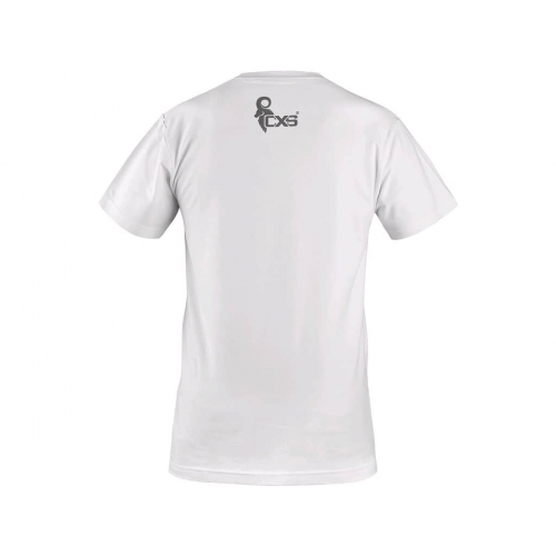 CXS WILDER T-shirt, short sleeve, CXS logo print, white