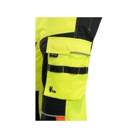 Kalhoty CXS BENSON výstražné, pánské, žluto-černé