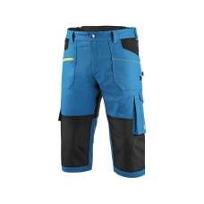 Men's 3/4 CXS STRETCH trousers, medium blue-black