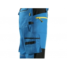 Men's 3/4 CXS STRETCH trousers, medium blue-black