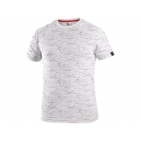 T-shirt CXS MARMORO, short sleeve, white