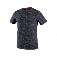 T-shirt CXS MARMORO, short sleeve, dark blue