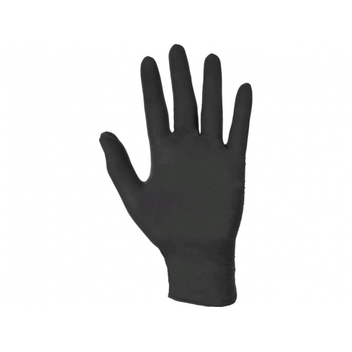Gloves CXS STERN BLACK, disposable, nitrile, black