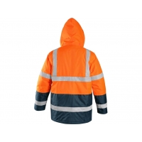 Bunda CXS OXFORD, výstražná, oranžovo-modrá