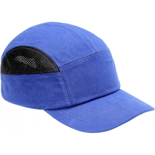 Cap with plastic reinforcement SM923, medium blue