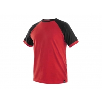 Tričko s krátkym rukávom OLIVER, červeno-čierne