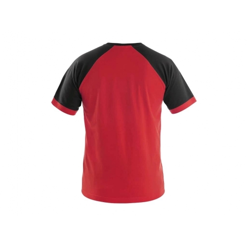 T-shirt with short sleeves OLIVER, red-black