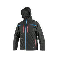 CXS NORFOLK jacket, winter, men's, black with HV blue/red accessories