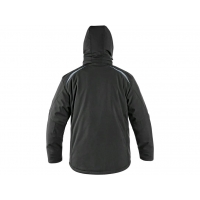 CXS NORFOLK jacket, winter, men's, black with HV blue/red accessories