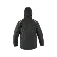 CXS NORFOLK jacket, winter, men's, black with HV yellow/orange accessories