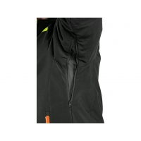 CXS NORFOLK jacket, winter, men's, black with HV yellow/orange accessories