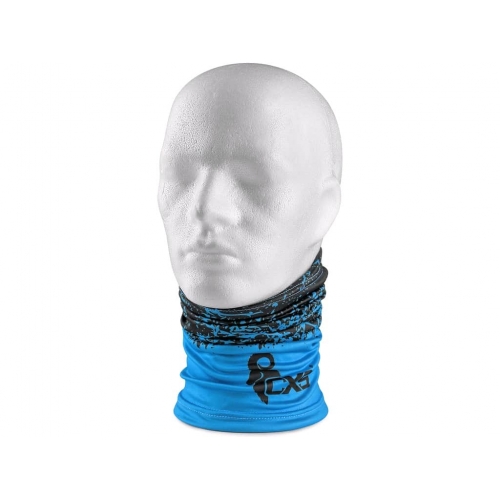 Multifunctional scarf CXS LORY, 23x45, black - blue