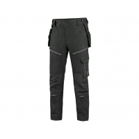 CXS LEONIS trousers, men, black with grey accessories