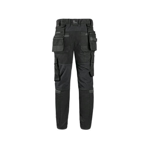 CXS LEONIS trousers, men, black with grey accessories