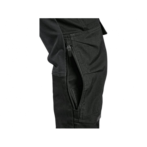 CXS LEONIS trousers, men, black with grey accessories